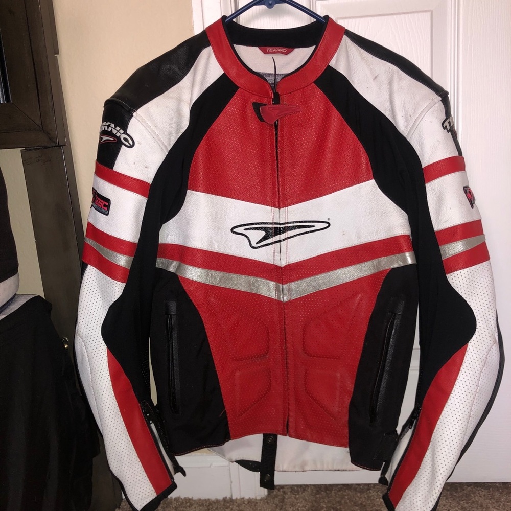 Teknic Chicane Motorcycle Leather Jacket *RARE*